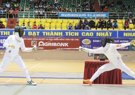 Đấu kiếm tại Đại hội TDTT: HCV tạm chia đều