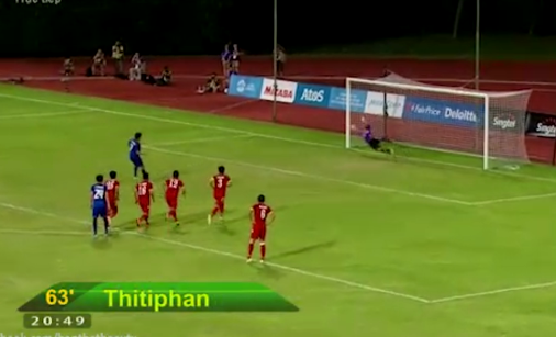 Video: Bàn thắng nâng tỷ số lên 2-0 của U23 Thái Lan trước U23 Việt Nam