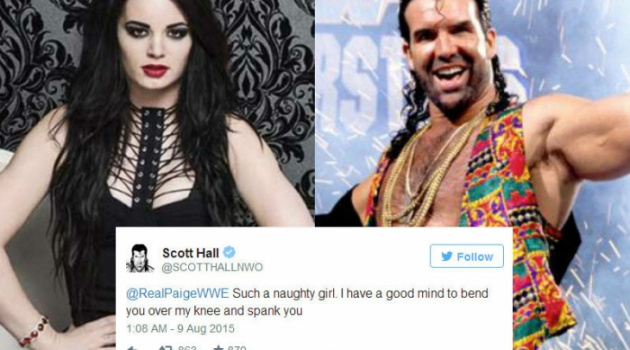 Huyền thoại WWE khiếm nhã gạ tình với sao trẻ trên Twitter