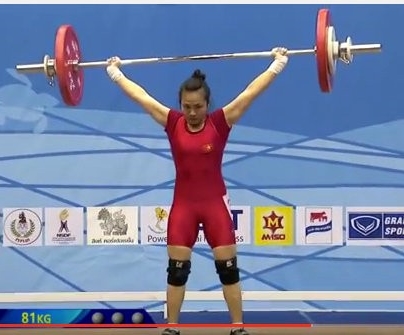 Vương Thị Huyền đoạt 2 HCV ở giải cử tạ châu Á