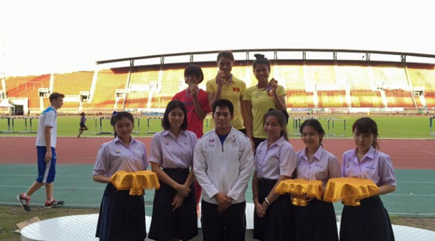 Điền kinh Việt Nam giành 2 HCV tại Thái Lan