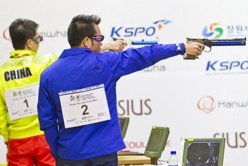 Bắn súng Việt Nam tham dự giải súng hơi châu Á lần 8-2015