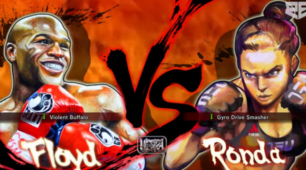 Đại chiến 'Mayweather vs Rousey' theo phong cách Street Fighter