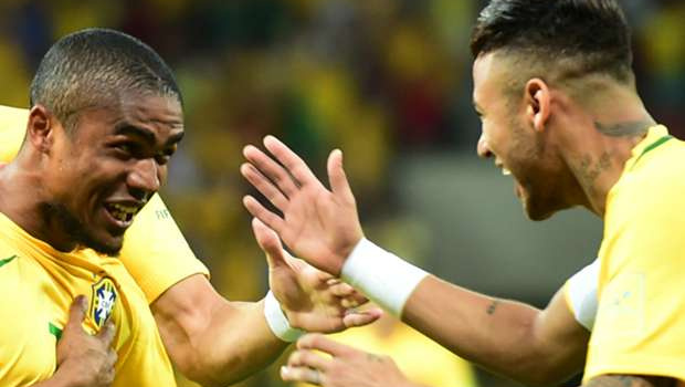 Mất Copa, Douglas Costa theo chân Neymar đá Olympic