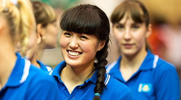 Hoa khôi bóng chuyền Kazakhstan đến thi đấu ở Việt Nam