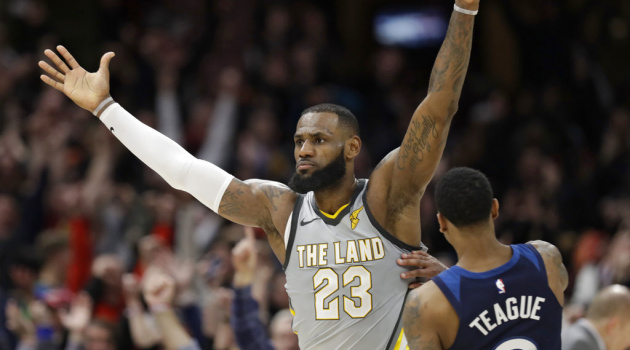 Dự đoán NBA 2017-18: Cleveland Cavaliers (31-22) – Atlanta Hawks (17-38): Tiếp tục trông cậy vào King James