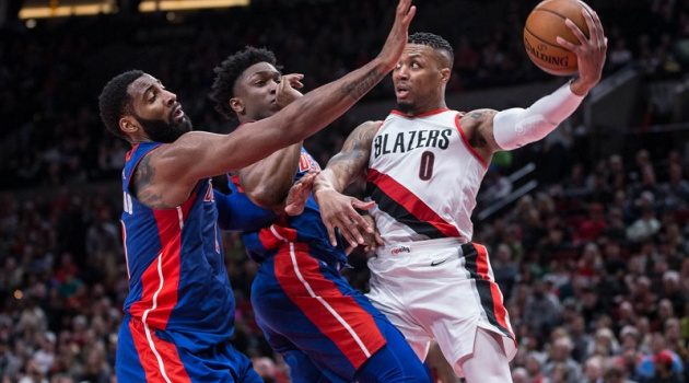 Detroit 87-100 Portland: Damian Lillard thống trị bảng điểm, kéo dài mạch thắng 12