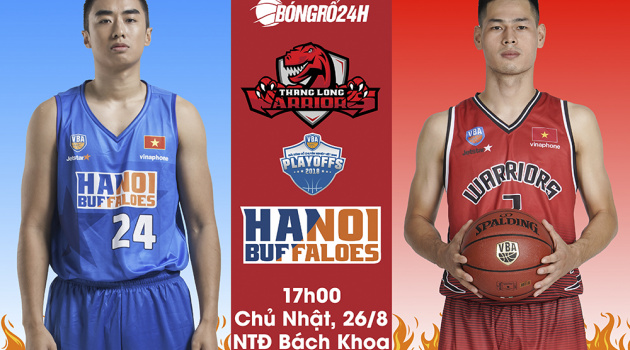 Hanoi Buffaloes vs Thang Long Warriors (26/8): Trận đấu quyết định