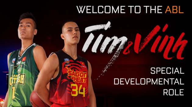 Xác nhận: Tim Waale và Nguyễn Huỳnh Phú Vinh khoác áo Saigon Heat ở ABL 9