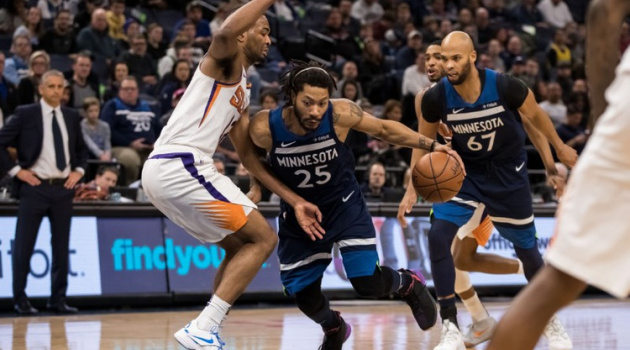 Bất lực trước Derrick Rose, Phoenix Suns nhận thất bại thứ tư liên tiếp