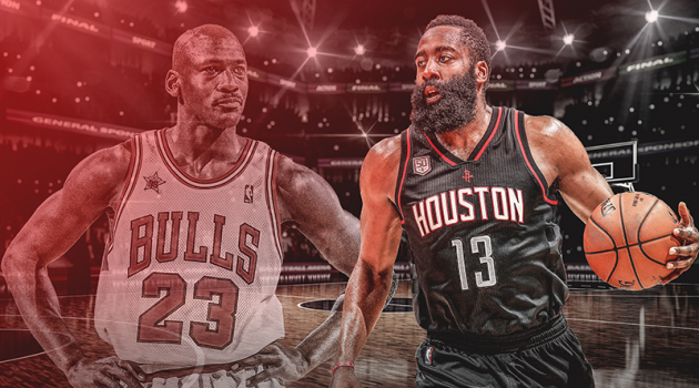 Chiến tích của Michael Jordan không còn độc nhất vì James Harden