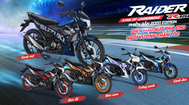 ‘Cực bốc’ với Suzuki Raider R150 Fi phiên bản 2020 tem mới
