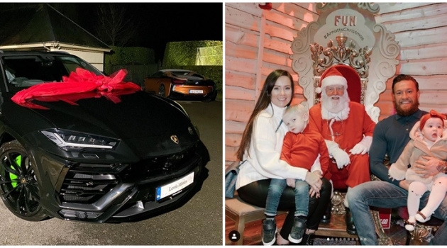 Mừng Giáng sinh, Conor McGregor tặng vợ siêu xe Lamborghini 154 nghìn Bảng