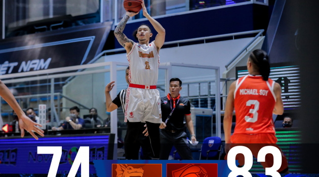 Kết quả VBA Premier Bubble Game 4: Danang Dragons vs Tuyển Việt Nam 