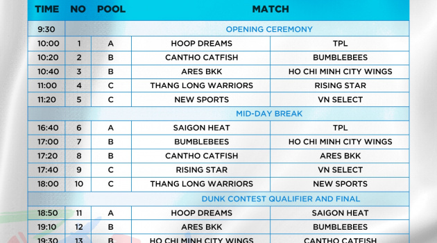 VBA hé lộ thông tin về giải 3x3 2023