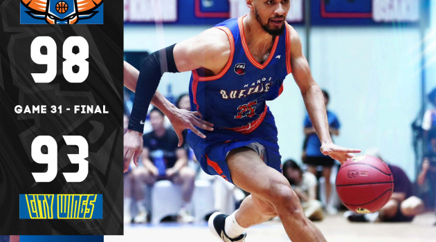 Kết quả VBA 2023 Game 31: Hanoi Buffaloes vs Hochiminh City Wings