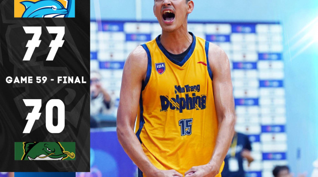 Kết quả VBA 2023 Game 59: Nha Trang Dolphins vs Cantho Catfish
