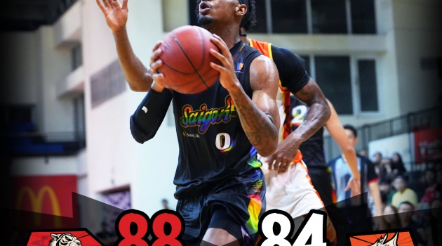Kết quả VBA 2024 Game 21: Hiệp phụ đầu tiên, Saigon Heat 'toát mồ hôi hột' với Danang Dragons