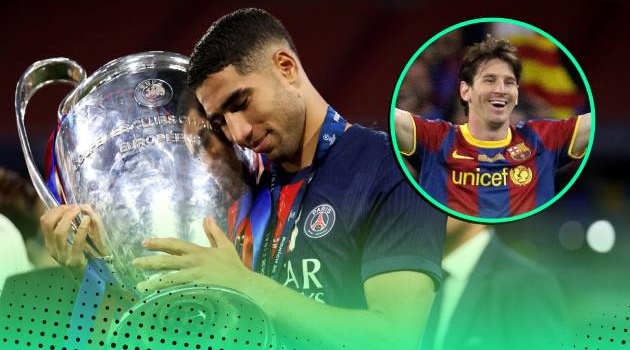Achraf Hakimi phá kỷ lục Champions League, ngang Messi và Ronaldo