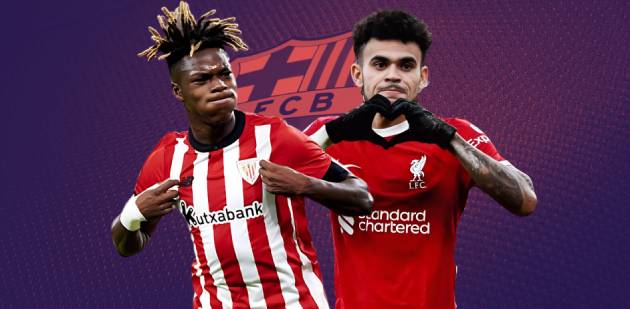 Barca ưu tiên chiêu mộ Luis Diaz thay vì Nico Williams