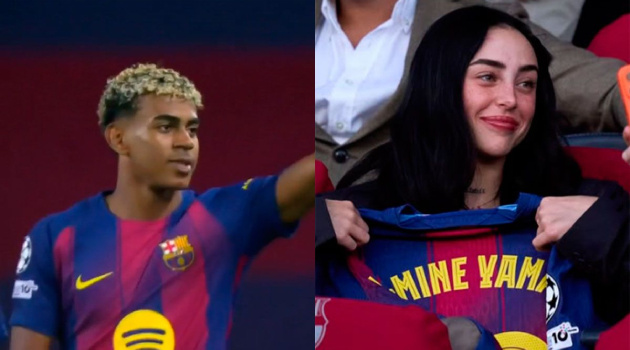 Lamine Yamal ghi bàn và gửi thông điệp ngọt ngào tới Nicki Nicole