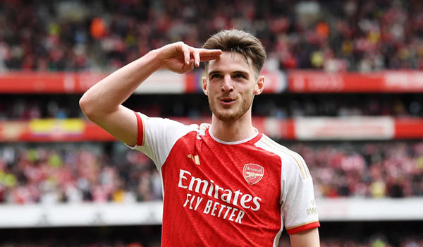 Declan Rice thăng hoa nhờ Arteta: Từ tiền vệ phòng ngự đến số 8 toàn diện