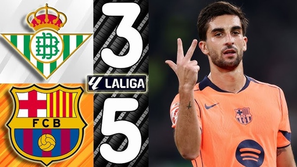 Torres bùng nổ, Barcelona nhấn chìm Betis trong cơn mưa bàn thắng 5-3