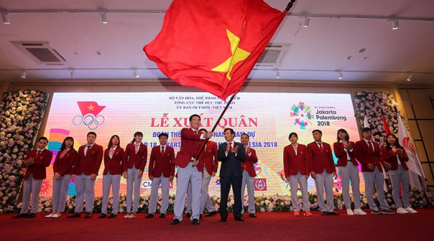 Tưng bừng lễ xuất quân dự ASIAD, Bộ trưởng giao nhiệm vụ cho đoàn TTVN