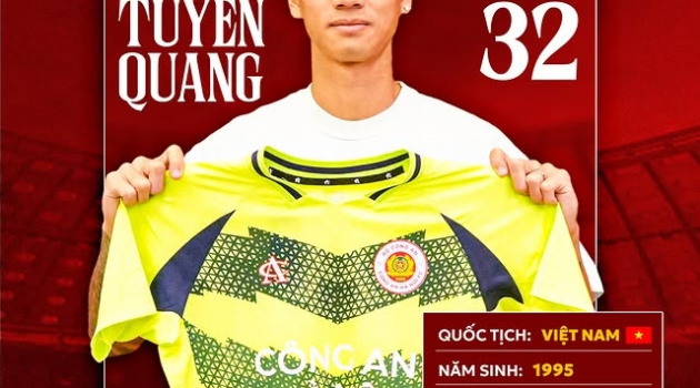 Thủ môn Vũ Tuyên Quang được kỳ vọng nâng tầm Công an Hà Nội mùa giải mới