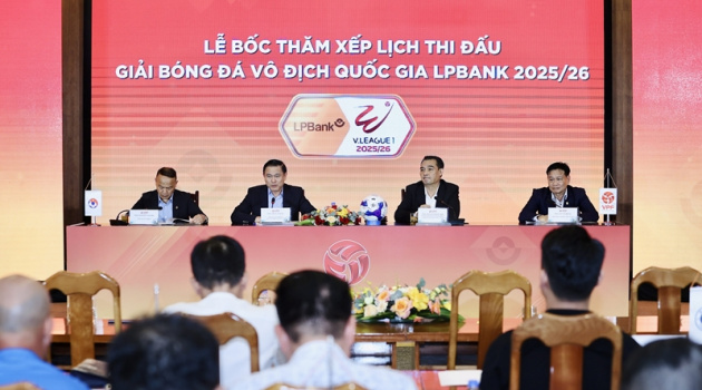 Lịch thi đấu V.League 2025/26 kịch tính với trận Công an TP.HCM vs Hà Nội ngay vòng khai màn