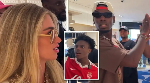 Hành động thân mật của Pogba với streamer khiến vợ lo ngại