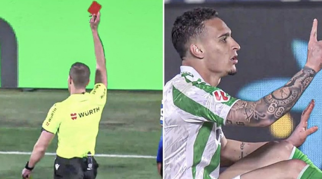 Antony lãnh thẻ đỏ trực tiếp, Real Betis chật vật chia điểm với Girona