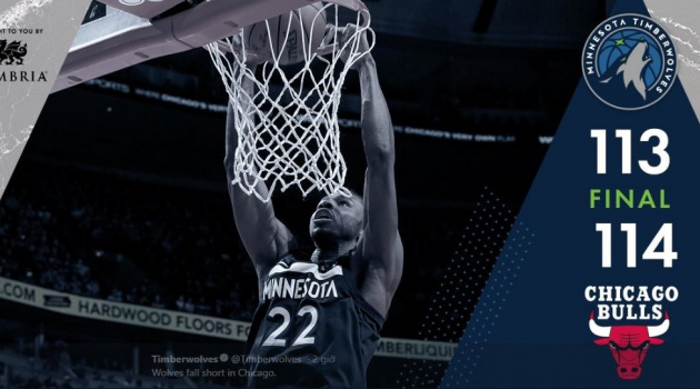 NBA 2017-18, Minnesota Timberwolves 113-114 Chicago Bulls: Jimmy Butler lên đồng, Bầy sói vẫn bỏ mạng